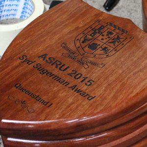 Engraving on timber