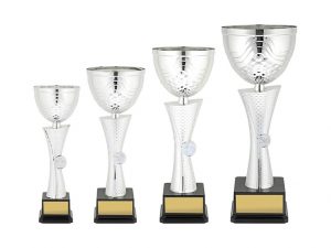 metal and plastic cups