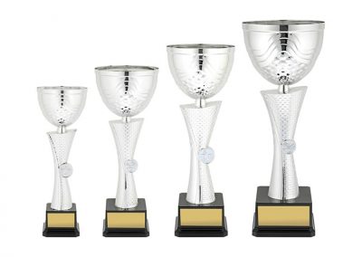 metal and plastic cups