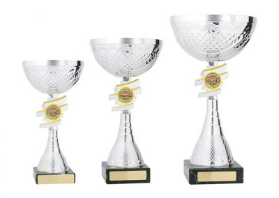 metal and plastic cups