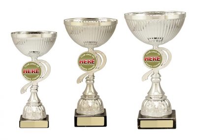metal and plastic cups