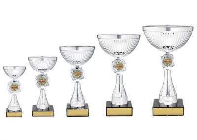 metal and plastic cups
