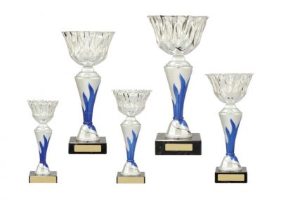 metal and plastic cups
