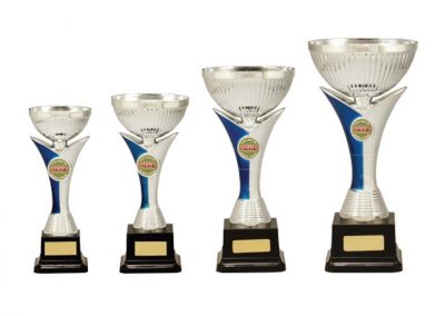 metal and plastic cups
