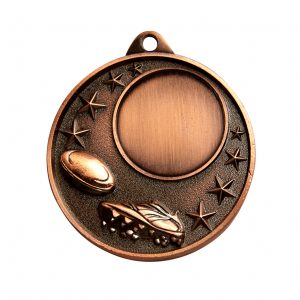 Bronze rugby medal