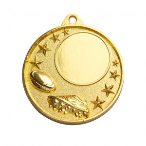 Gold rugby medal