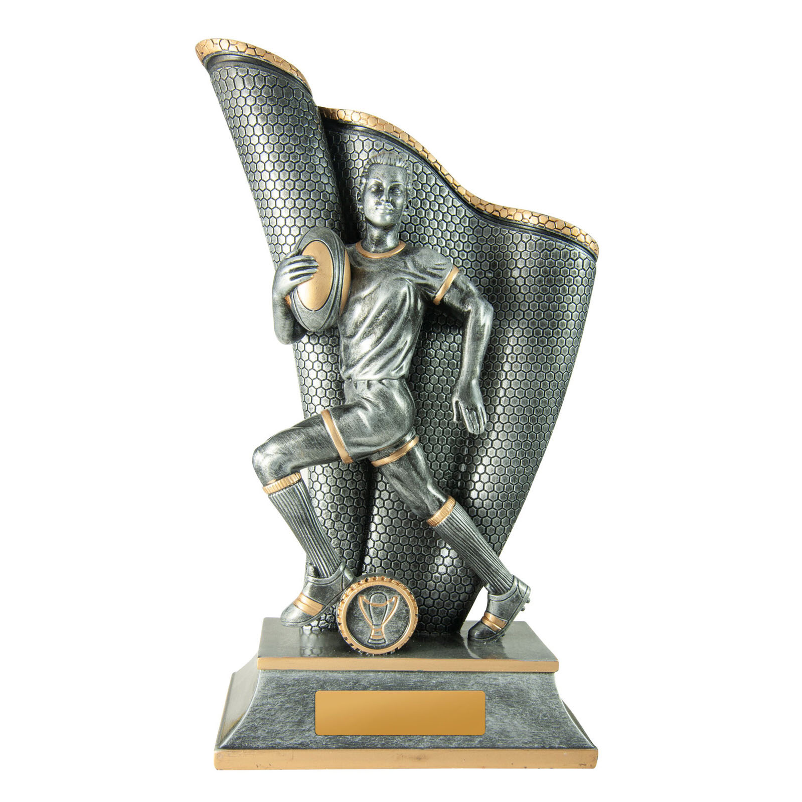 Female rugby trophy