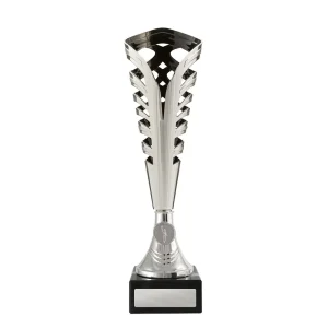 Silver and black cup