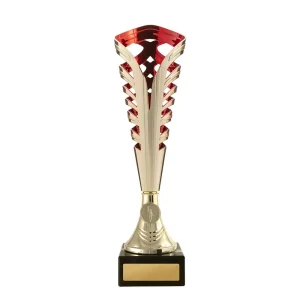 Gold and red cup