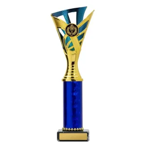 Gold and blue cup