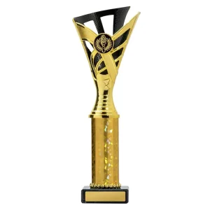 Gold and black cup