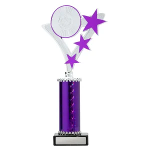 Silver and purple cup