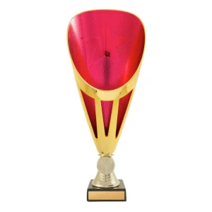 Gold and pink cup