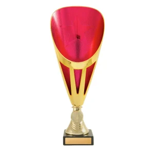 Gold and pink cup