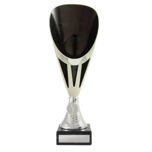 Silver and black cup