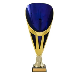 Gold and blue cup