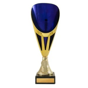 Gold and blue cup