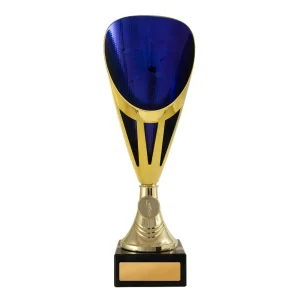 Gold and blue cup
