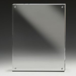 Acrylic block with magnets