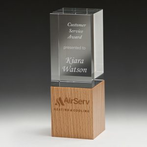 Crystal and timber award