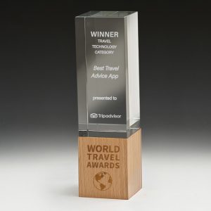 Crystal and timber award