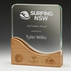 Crystal and timber award