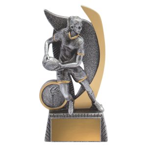 Female rugby trophy