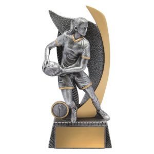 Female rugby trophy