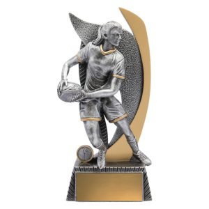 Female rugby trophy