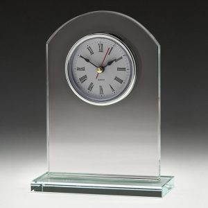 Glass clock award