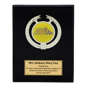 Black plaque