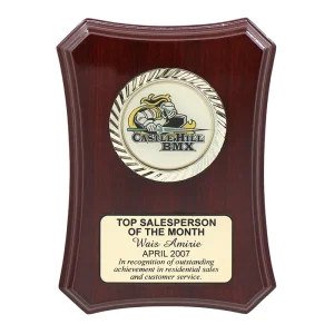 Contoured plaque
