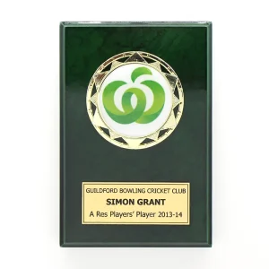 Green plaque