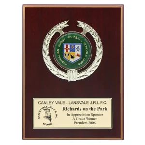 Rosewood plaque