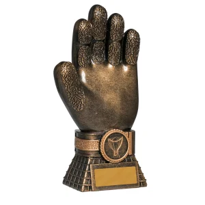Soccer glove trophy