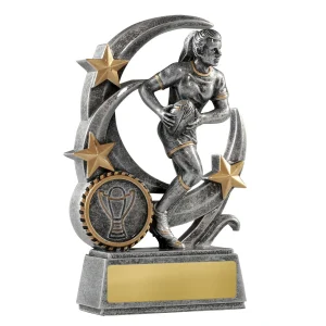 Female rugby trophy