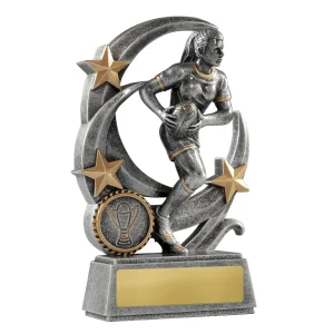 Female rugby trophy