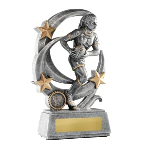 Female rugby trophy