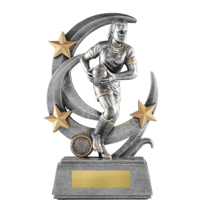 Female rugby trophy