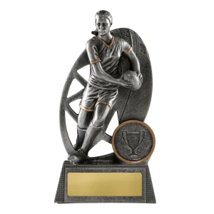 Female rugby trophy