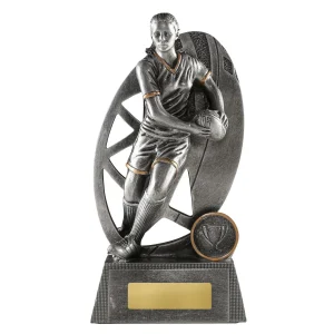 Female rugby trophy
