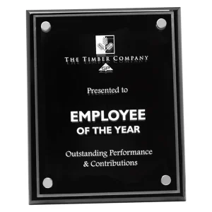 Black Premium Floating Plaque