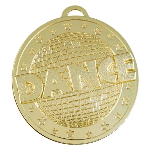 Gold dance medal