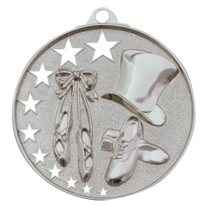Silver dance medal