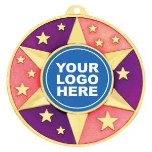 Coloured dance medal