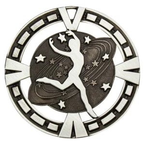 Silver dance medal